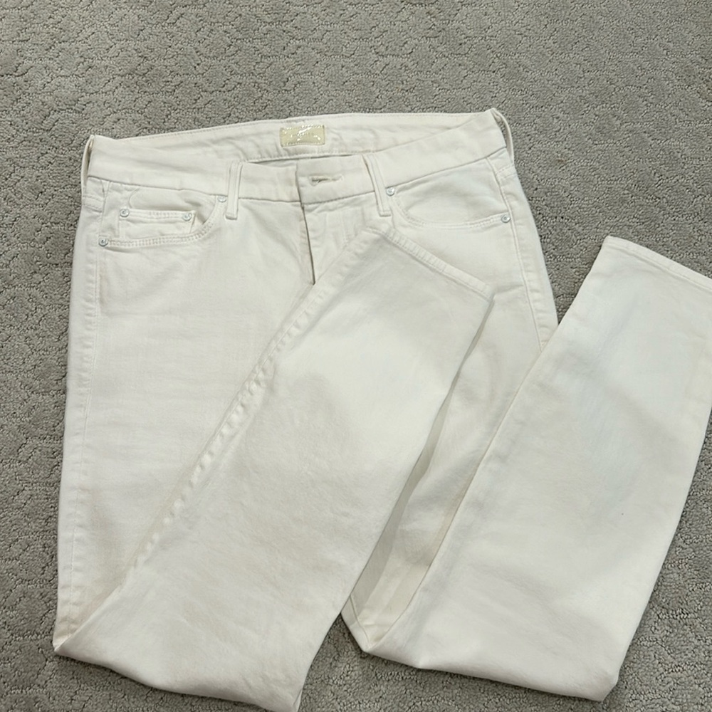 Mother The Looker Crop in Stayin’ Alive, Size 28